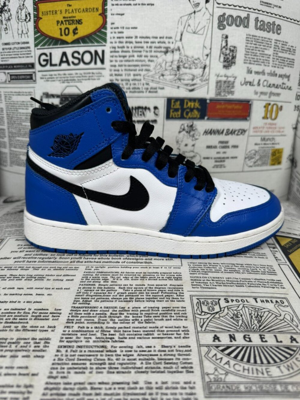 Nike Air Jordan 1 Retro High OG 'Game Royal' GS Size 5.5Y Women Size 7 No Box